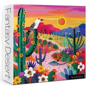 Colorful Cactus 1000 Piece Jigsaw Puzzle